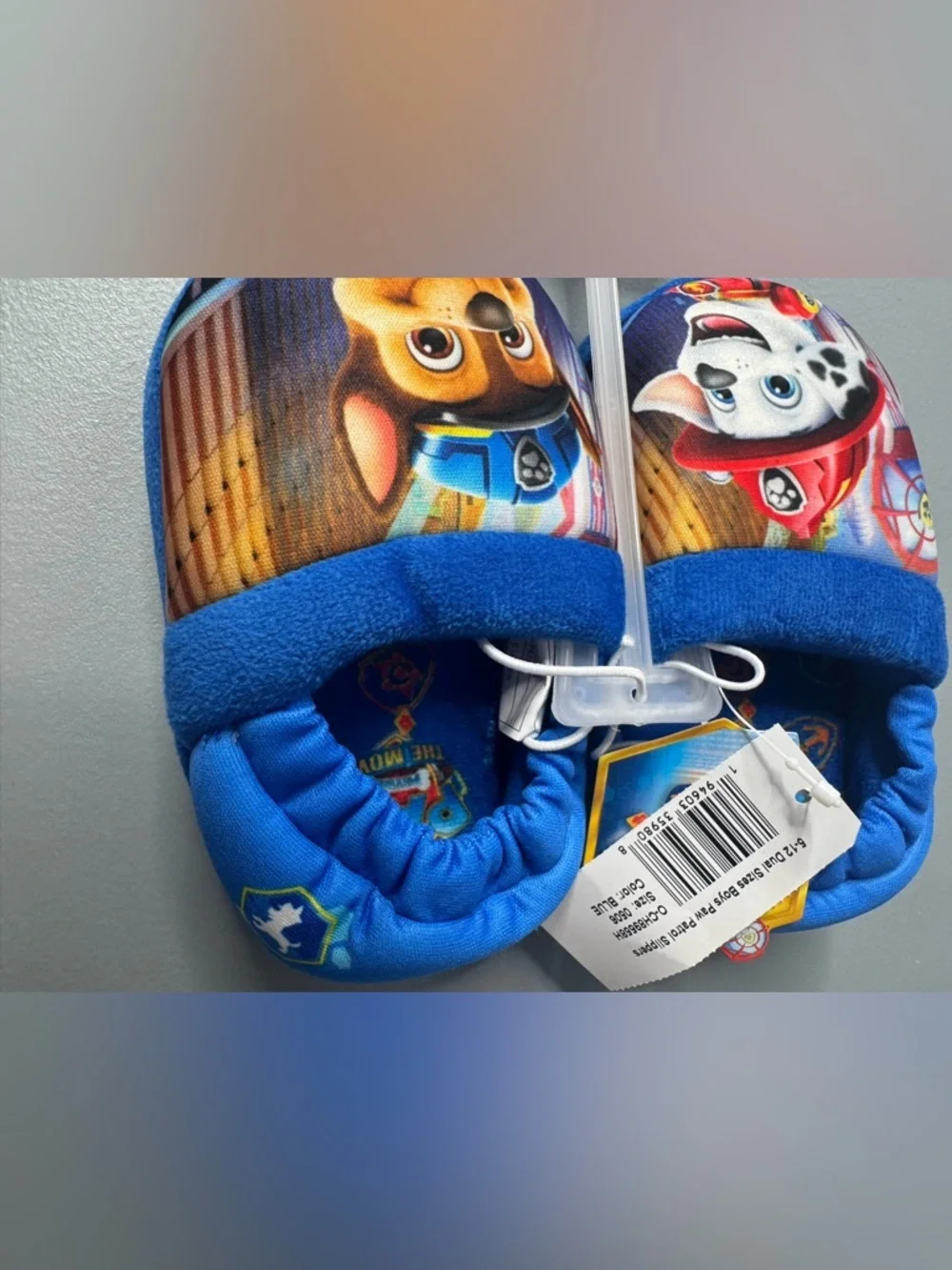 Paw Patrol the movie Marshall and chase Slip-On Character Slippers soft plush